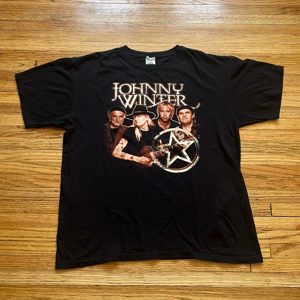 Vintage Johnny Winter T-Shirt / Large / Anvil / Tour Shirt